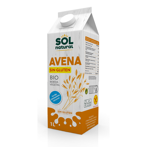 Sol Bebida De Avena Sin Gluten Bio 1L