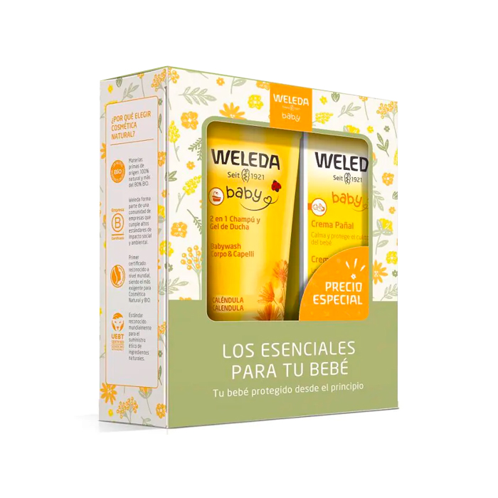 Weleda Pack Champu Gel + Crema Pañ. Cal