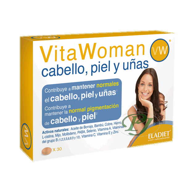 Vita Woman Cabello Piel Uñas 30 Comprimidos - Eladiet