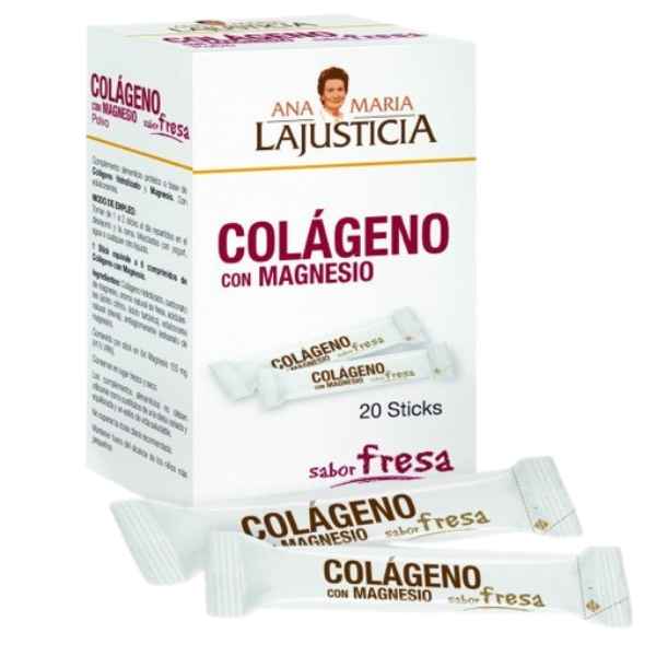 Colageno Magnesio 20 Sobres Fresa - Ana Maria Lajusticia