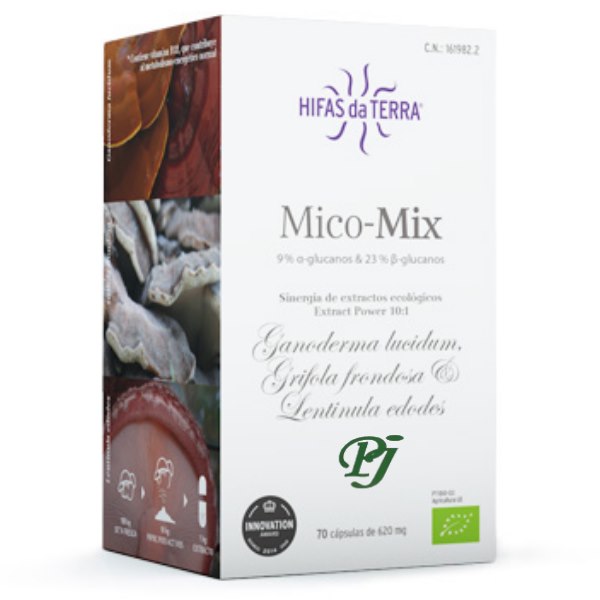 Mix 70 Capsulas Shiitake+Maitake+Reishi - Hifas Da Terra