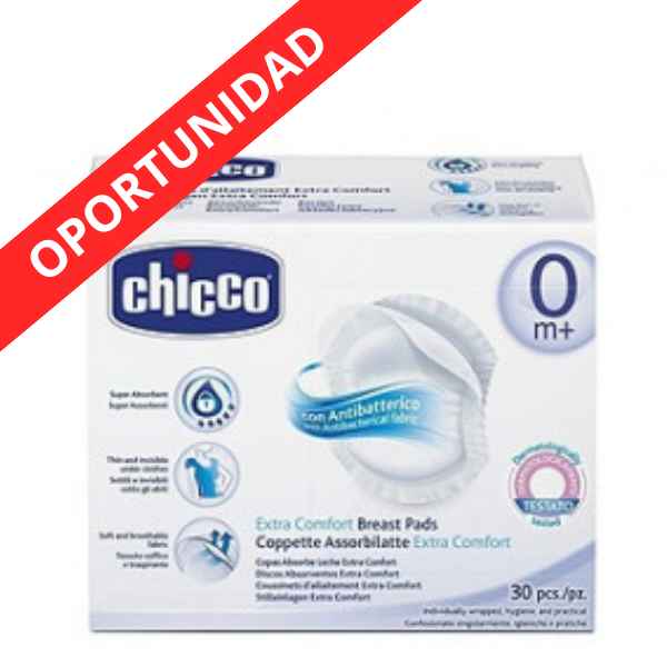 Discos Absorbentes Antibactericos 30Uds - Chicco