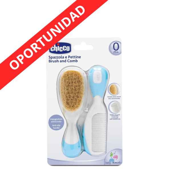 Cepillo Y Peine Natural Azul - Chicco