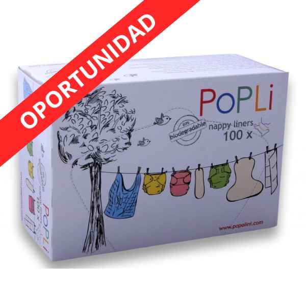 Forros Desechables Pañal 100 Unidades Popolino - Crianza Natural