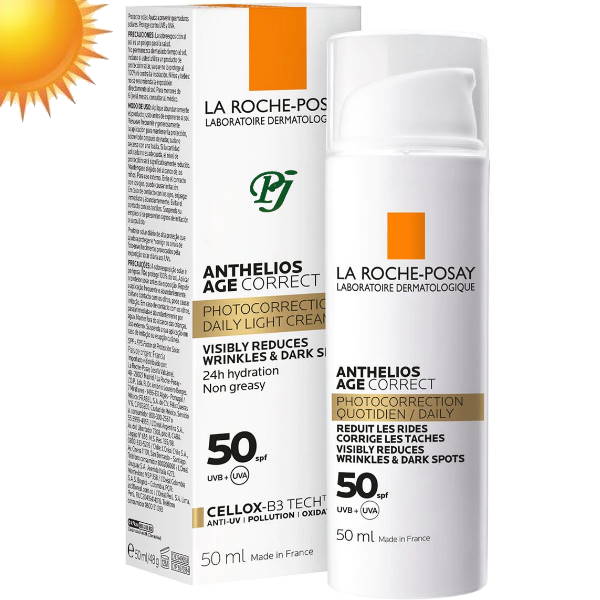 Anthelios Age Correct Spf50 Gel Crema Toque Seco 50Ml Solar - La Roche