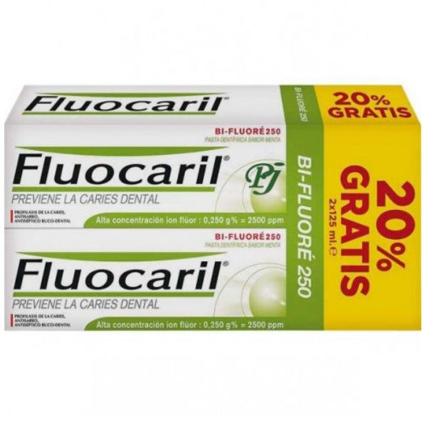 Fluocaril Pack Bi-Fluore 250 2X125Ml 20% Gratis