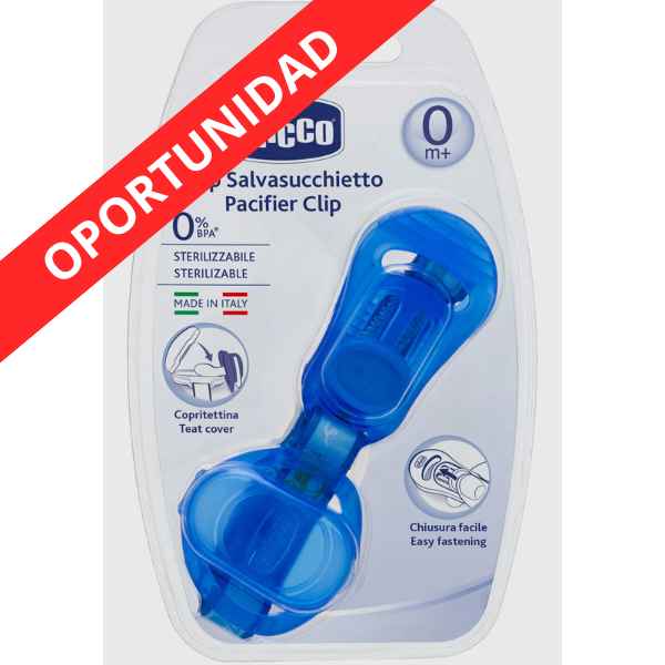 Clip Protegechupetes Azul 0+ - Chicco