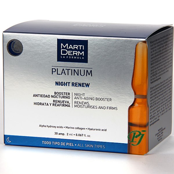 Platinum Night Renew Ampollas 30X2Ml - Martiderm
