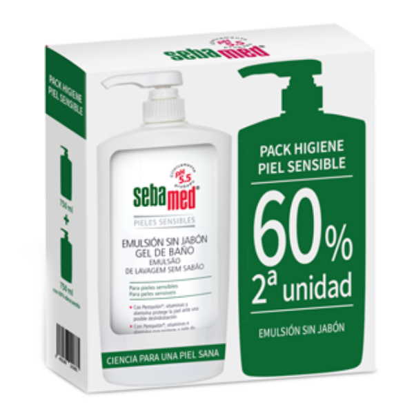 Emulsion Sin Jabon Para Piel Sensible 2ª Unidad 60% - Sebamed