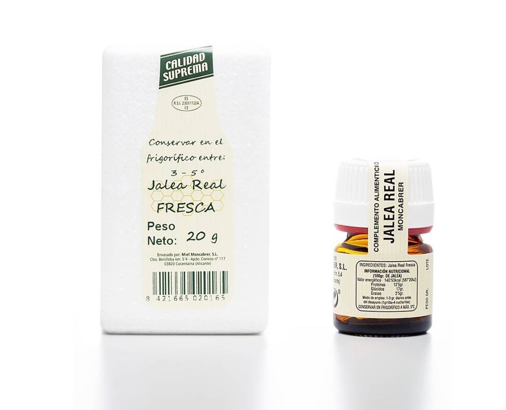Jalea Real Fresca 20Gr - Moncabrer