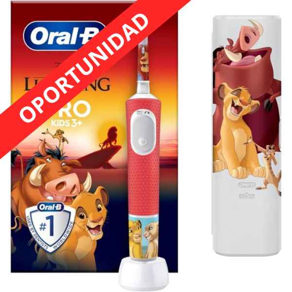 Cepillo Eléctrico + Estuche Rey León - Oral-B