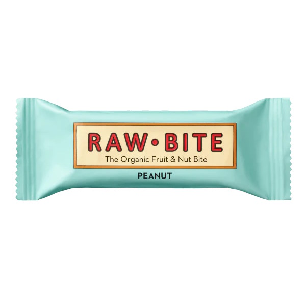 Barrita Cacahuete Bio 50 Gr. - Raw-Bite
