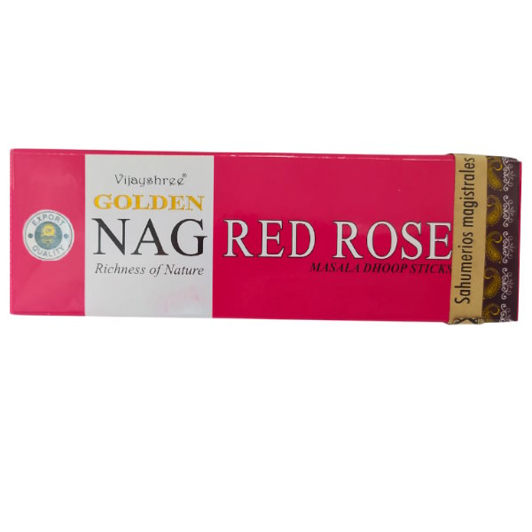 Incienso Golden Nag Red Rose Dhoop Sticks