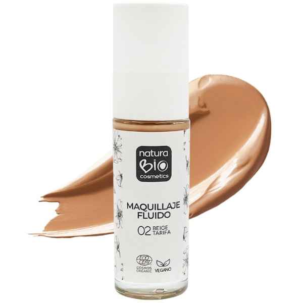 Maquillaje Fluido 02 Beige Tarifa - NaturaBio