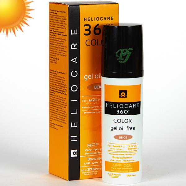 Heliocare Solar Spf50+ 360º Gel Oil Free Beige 50Ml - Cantabria Labs