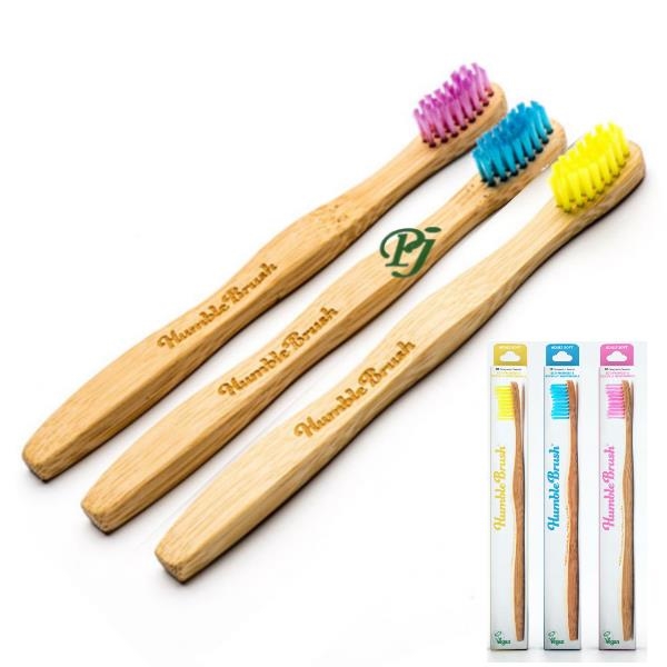 Cepillo Bambu Adultos Suave Vararios Colores - The Humble Co.