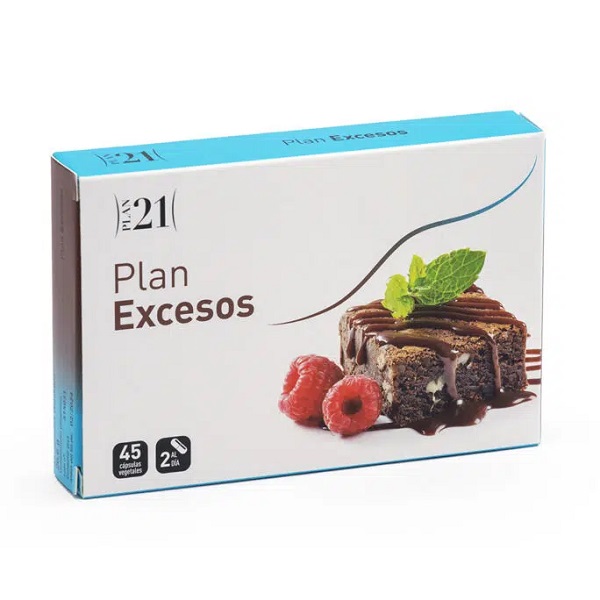 Excesos 45 Cápsulas Plan 21 - Plameca