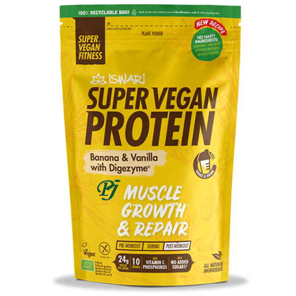 Proteina Vegana Platano Vainilla 400 Gr. - Iswari