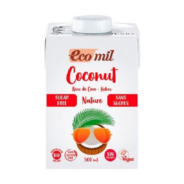 Bebida De Coco Sin Azucares Añadido 500 Ml Ecomil