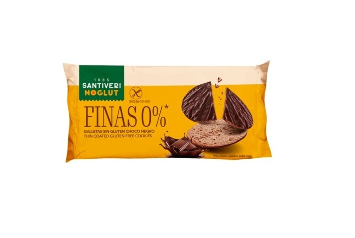 Galleta Finas 0% Sin Gluten Bañadas Choco 90 Gr.