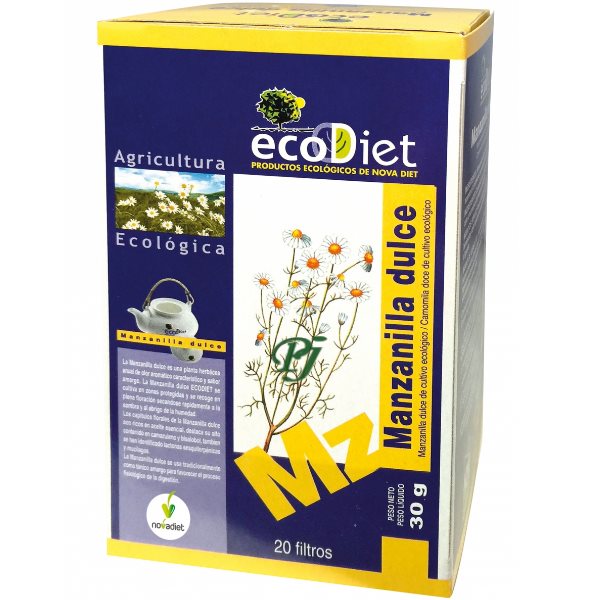 Herbodiet Manzanilla Dulce Infusion 20 Filtros - Novadiet