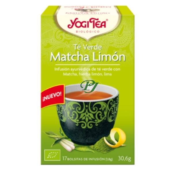 Te Verde Matcha Limon 17 Filtros - Yogi Tea