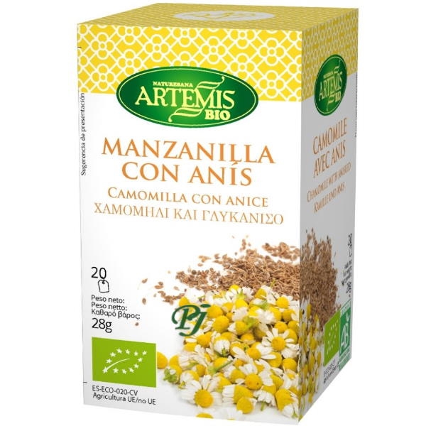 Manzanilla Con Anis Bio 20 Filtros - Artemis