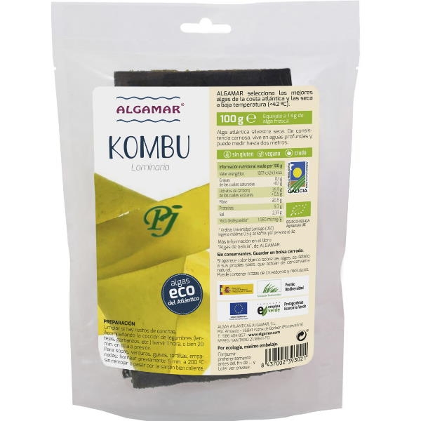 Alga Kombu Hoja 100Gr - Algamar