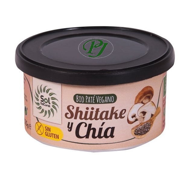 Pate Vegetal Shiitake Chia 125Gr - Solnatural