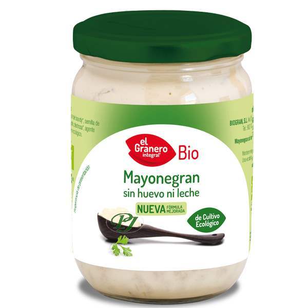 Mayonesa Mayonegran Sin Huevo Ni Leche Bio 245Gr - El Granero