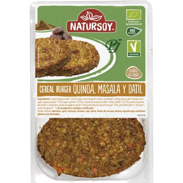 Hamburguesa Masala Datil 2Ds - Natursoy