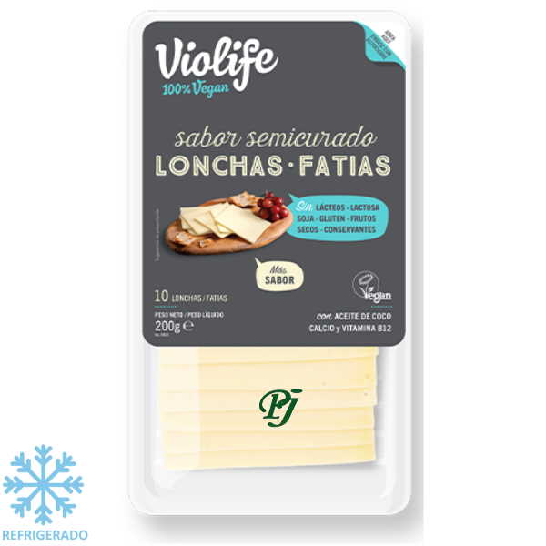 Queso Lonchas Semicurado 10 Unidades - Violife
