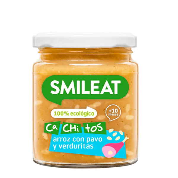 Tarritos Cachitos De Arroz Con Pavo Y Verduras 230Gr - Smileat