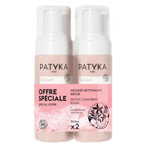 Duplo Mousse Limpiadora Detox 2X150Ml - Patyka