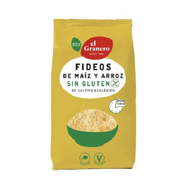 Fideos De Maiz Y Arroz Sin Gluten Eco 500 Gr