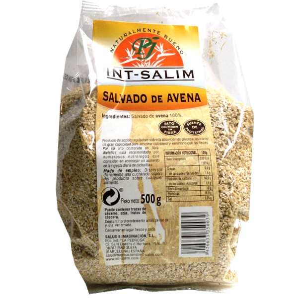 Salvado De Avena 500Gr - Intsalim