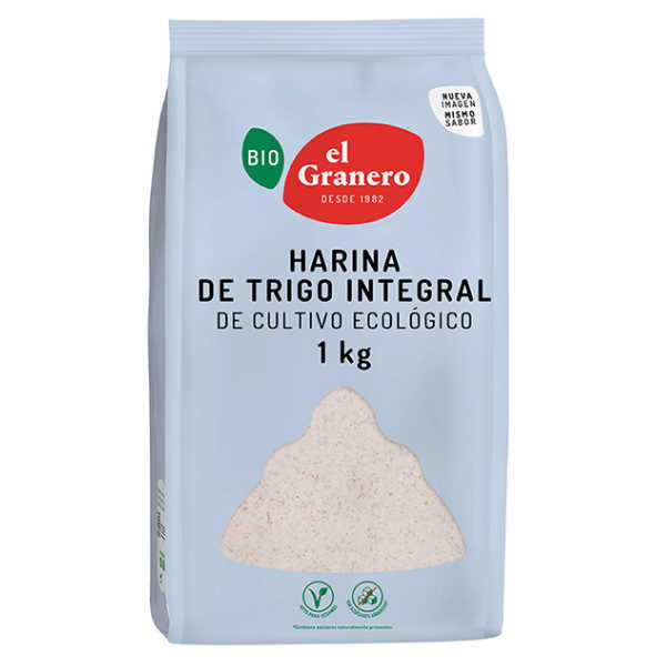 Harina Trigo Integral Bio 1Kg - El Granero