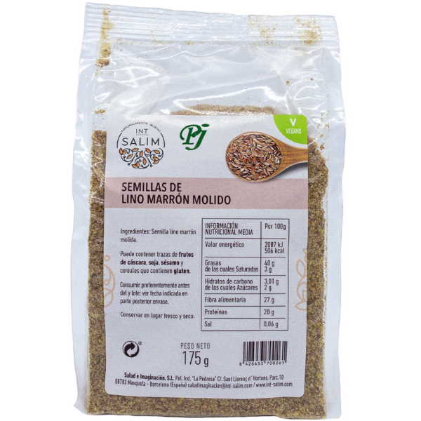 Semilla Lino Marron Molida 175Gr - Intsalim