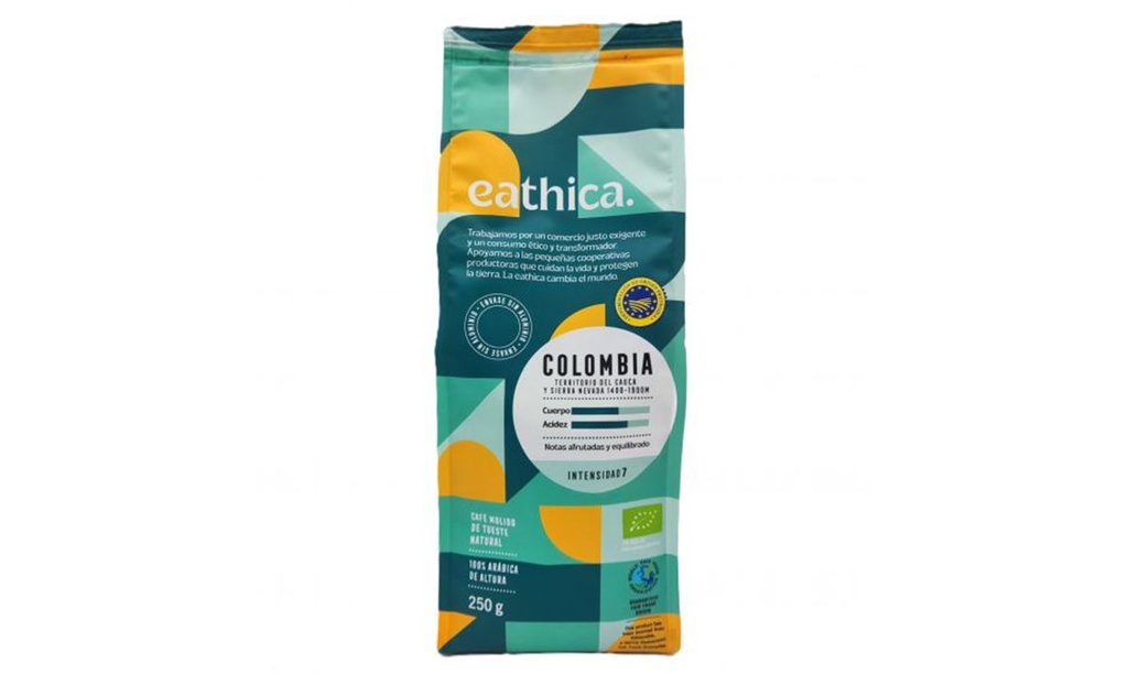 Cafe Arabica Tostado Colombia 250 G. Bio - Eathica
