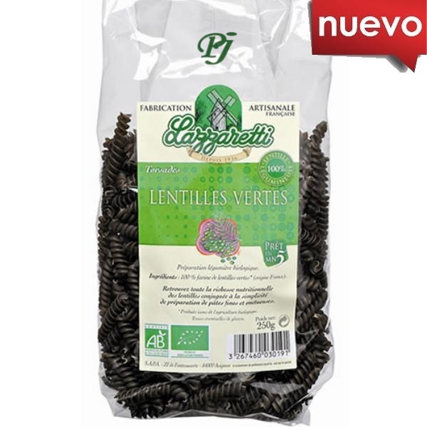 Espirales Lentejas Verdes 250Gr - Lazzaretti