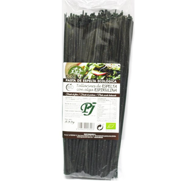Tallarines Espelta Con Alga Espirulina Bio 500Gr - Intsalim