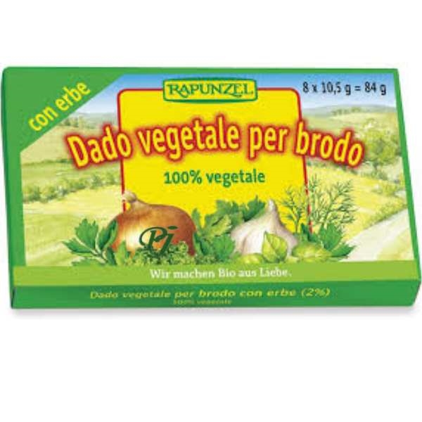 Caldo Vegetal Cubos 84 G. - Rapunzel