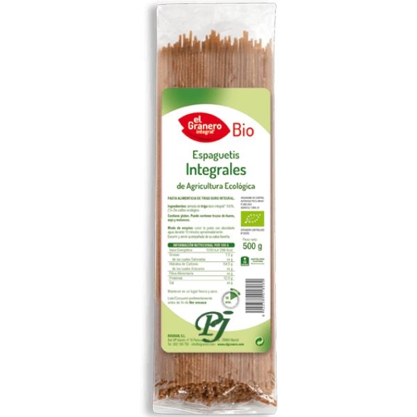 Espaguetis Integrales Bio 500Gr - El Granero