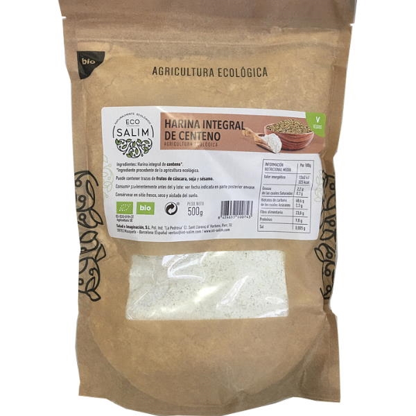Harina Integral De Centeno 500Gr Eco - Intsalim