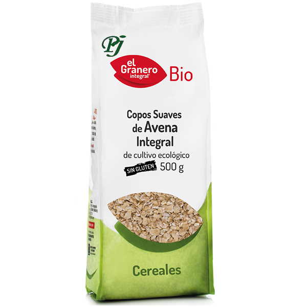 Copos Suaves De Avena Integral Bio 500Gr Sin Gluten - El Granero