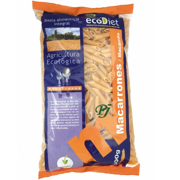Macarrones Integrales 500Gr - Novadiet