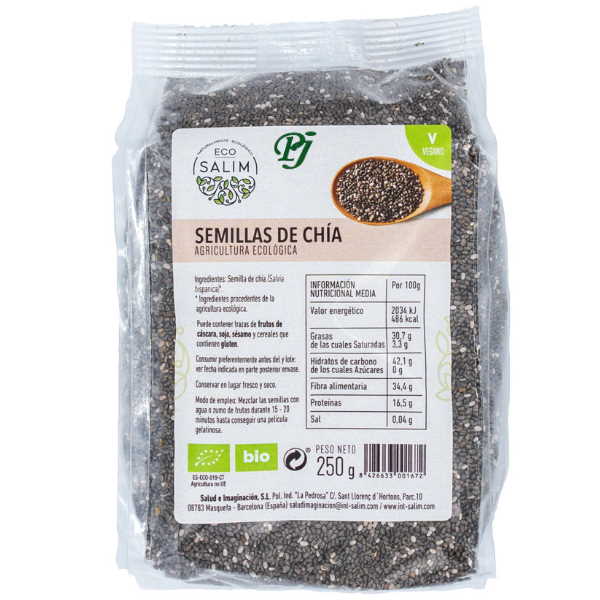 Semilla De Chia 250Gr Eco - Ecosalim