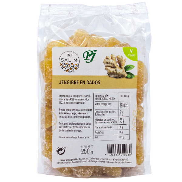 Jengibre En Dados 250Gr - Intsalim