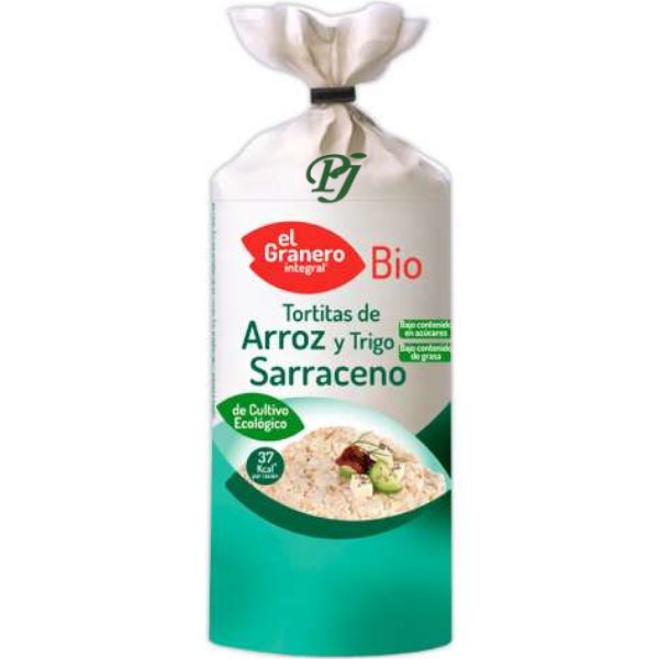 Tortitas Arroz Trigo Sarraceno Bio 100Gr - El Granero