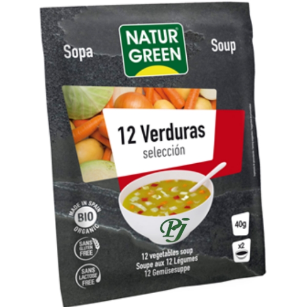 Sopa 12 Verduras 40Gr - Naturgreen